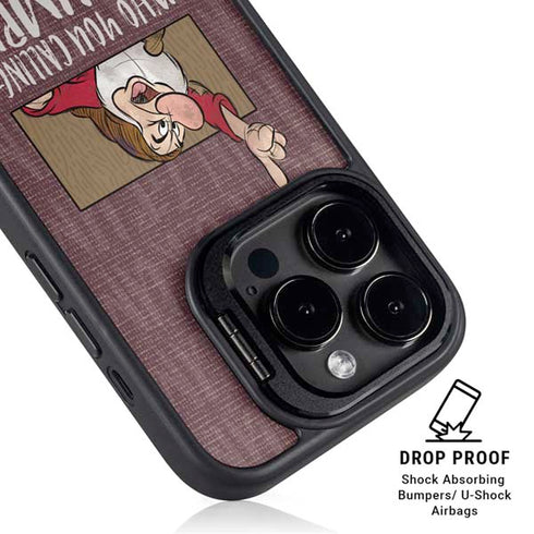 Disney Snow White Grumpy iPhone 15 Pro Kickstand Case